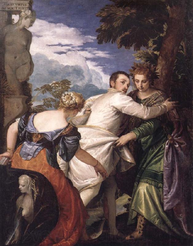 Paolo Veronese Allegory of Vice and Virtue Spain oil painting art